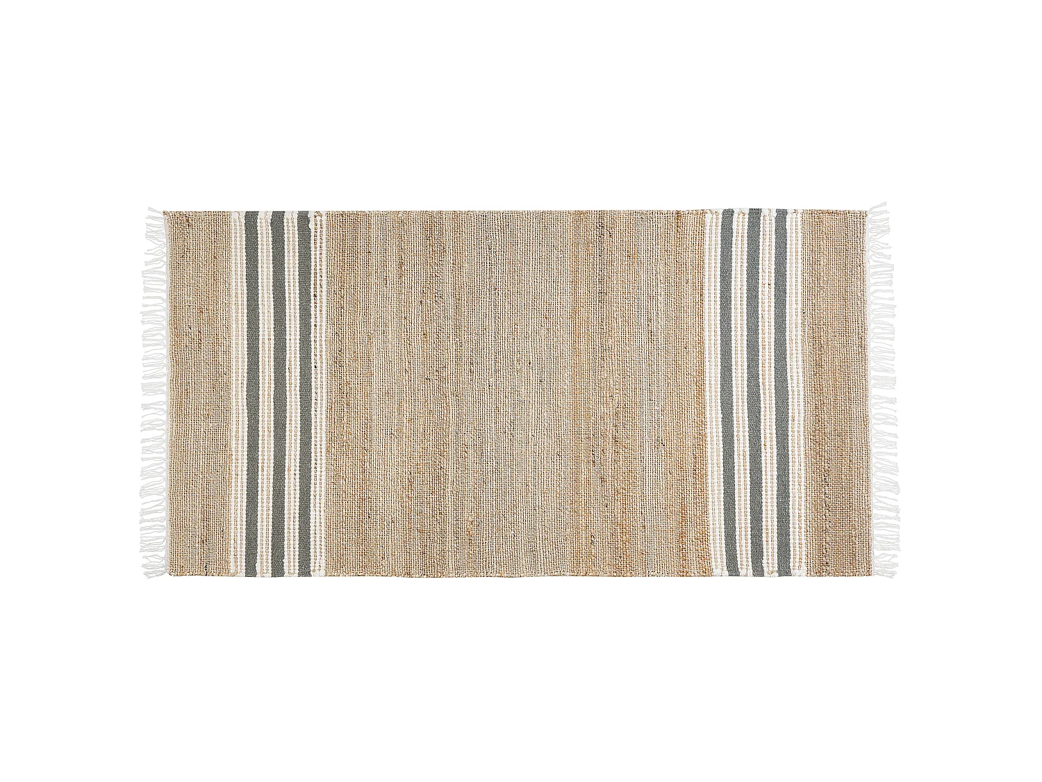 Teppich MIRZA 80 x 150 cm Jute Grau