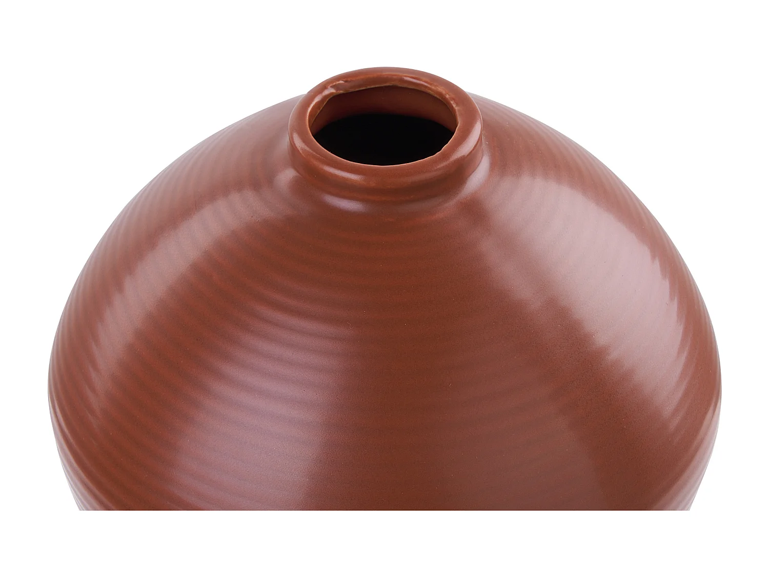 Vase à fleurs XANTHI Céramique 22 cm Marron