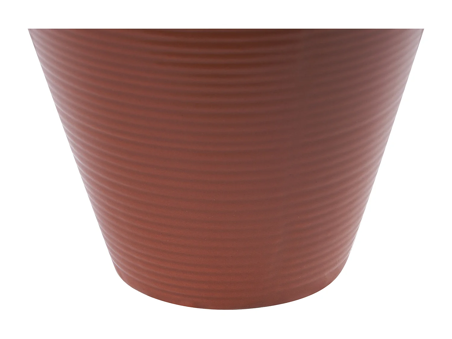 Vase à fleurs XANTHI Céramique 22 cm Marron