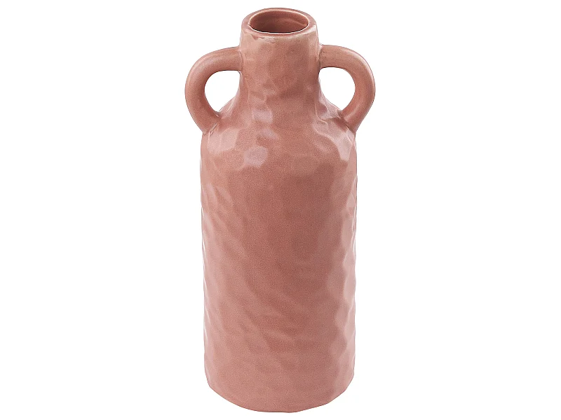 Dekorative Blumenvase Keramik Wohnzubehör 24 cm Rosa Drama