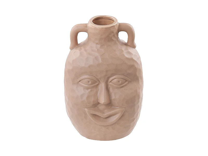 Vase à fleurs VERIA Céramique 26 cm Beige sable