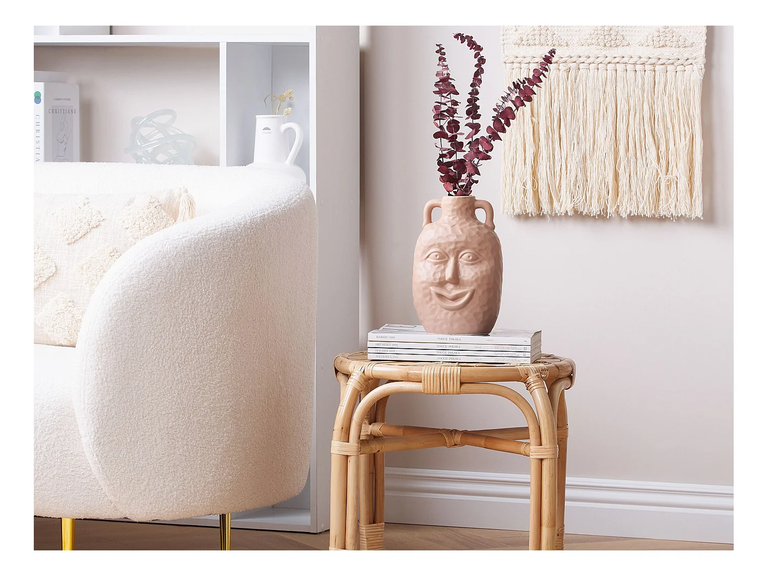 Vaso da fiori VERIA Ceramica 26 cm Beige sabbia