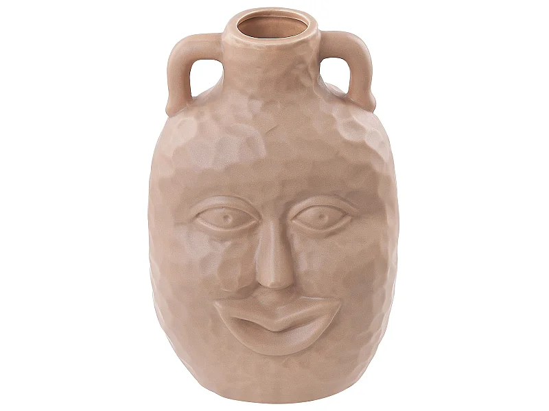 Vase à fleurs VERIA Céramique 26 cm Beige sable