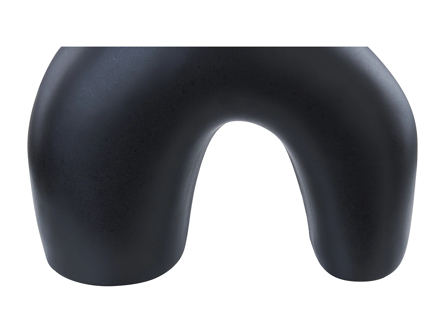 Blumenvase LAMIA Keramik 30 cm Schwarz