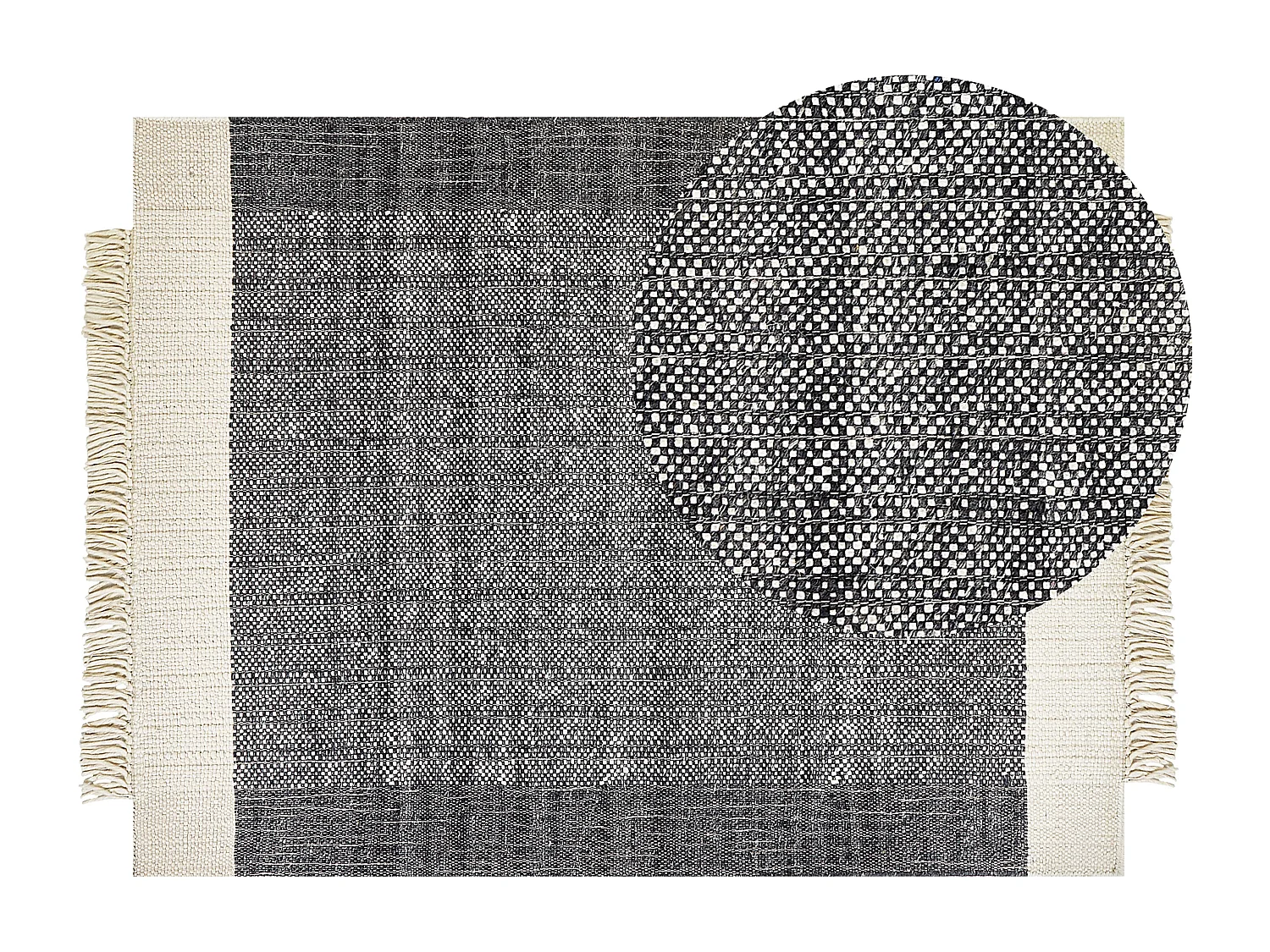 Tapis ATLANTI Noir 160 x 230 cm Laine