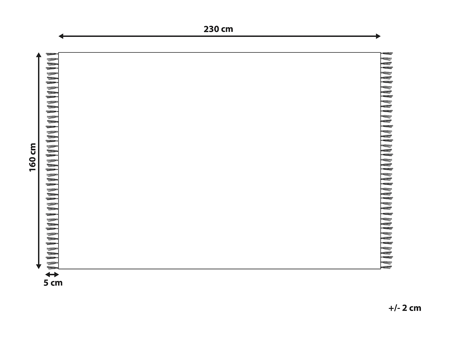 Tappeto MIRZA 160 x 230 cm Iuta Grigio