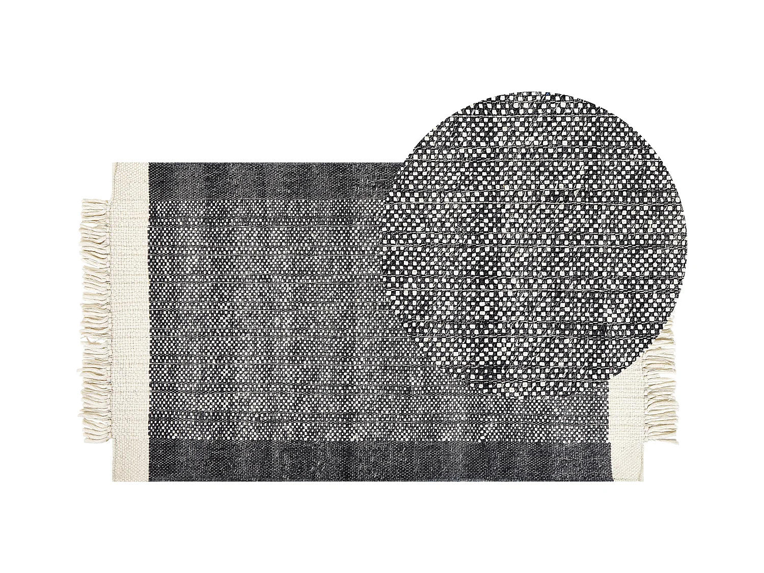 Tapis ATLANTI Noir 80 x 150 cm Laine