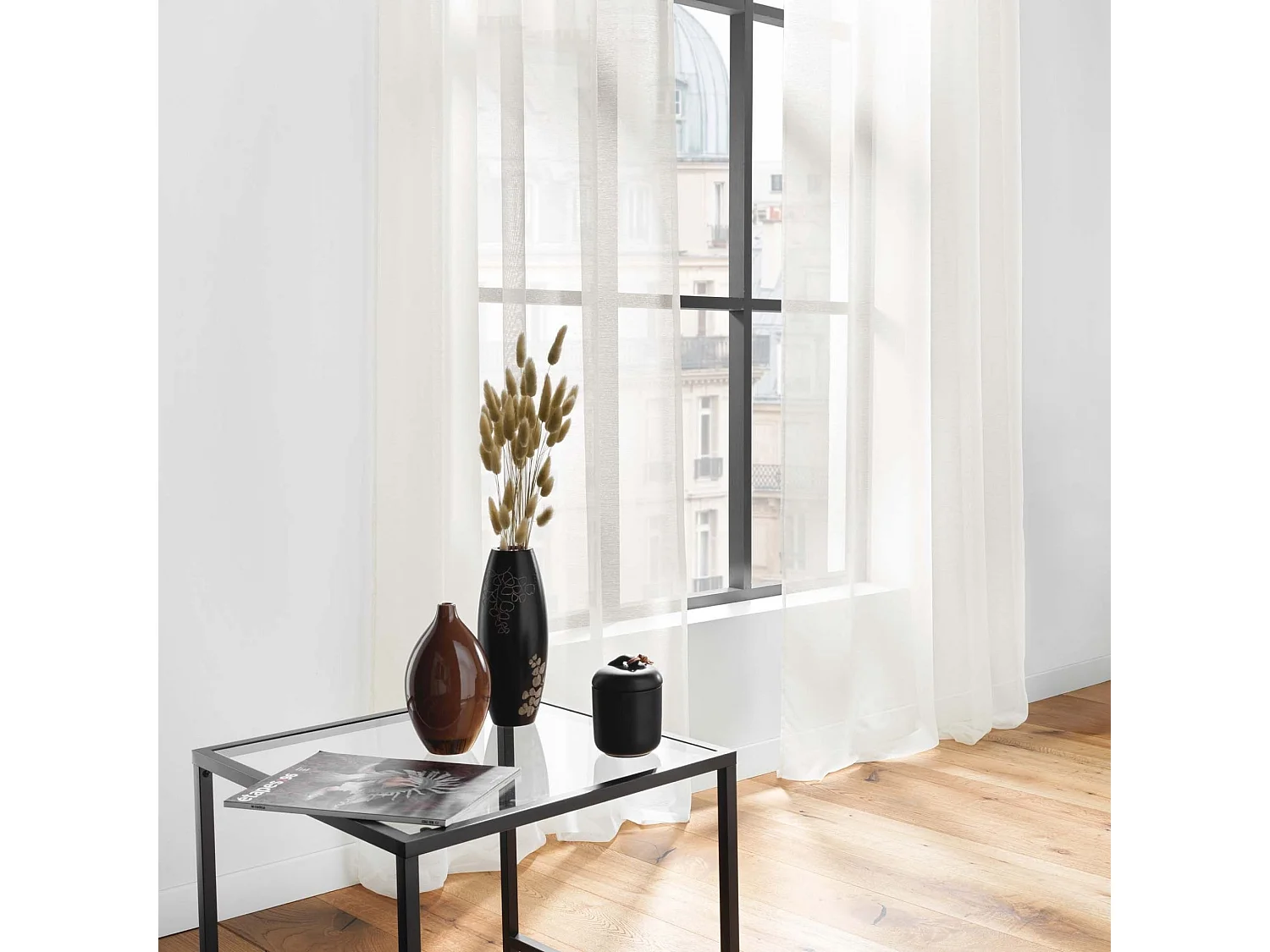 Rideau Voilage "Lisséa" 140x240cm Naturel