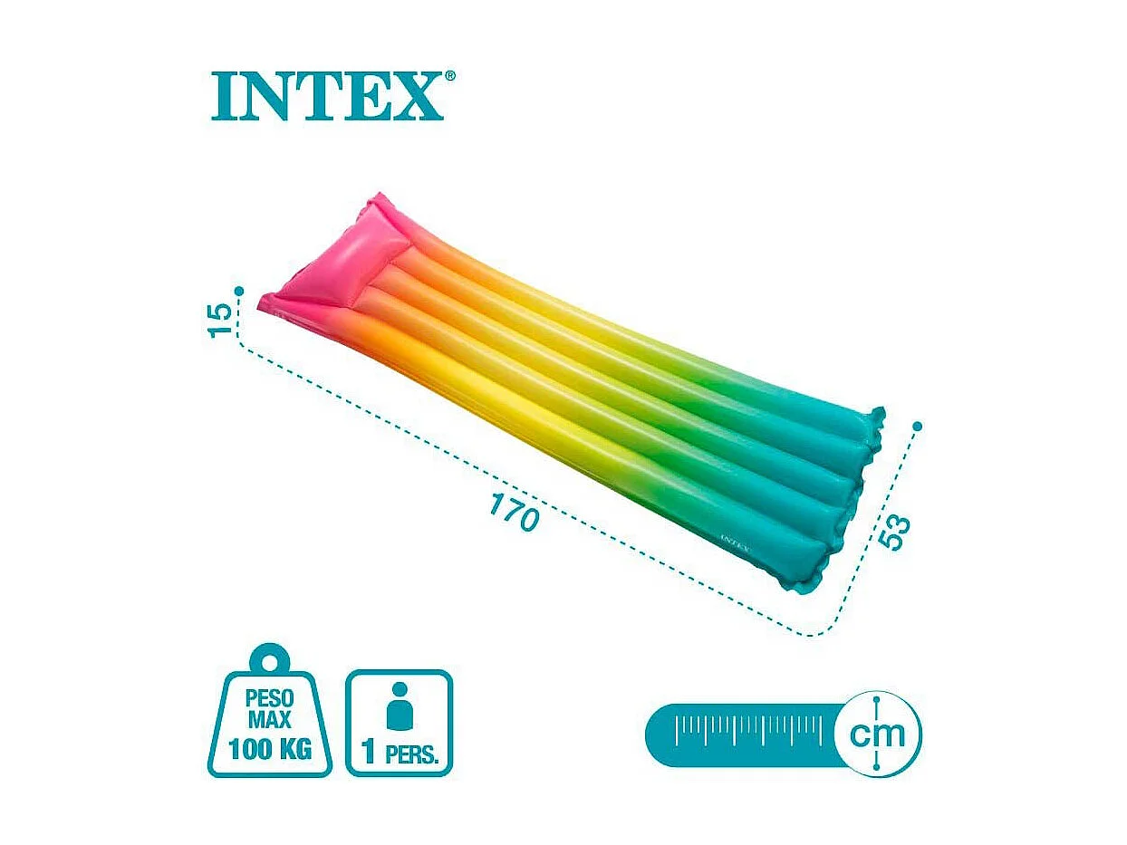Matelas de piscine Arc-en-ciel - Intex