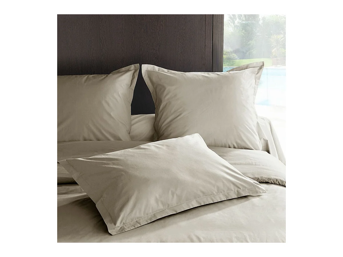 Taie d'Oreiller en percale de coton 80 fils 50 x 70 cm