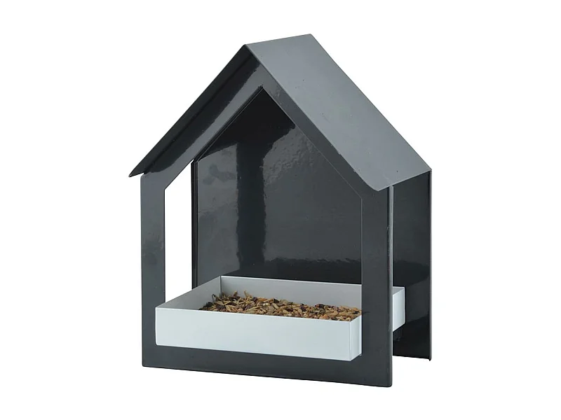 Mangeoire anthracite/blanc - Esschert Design