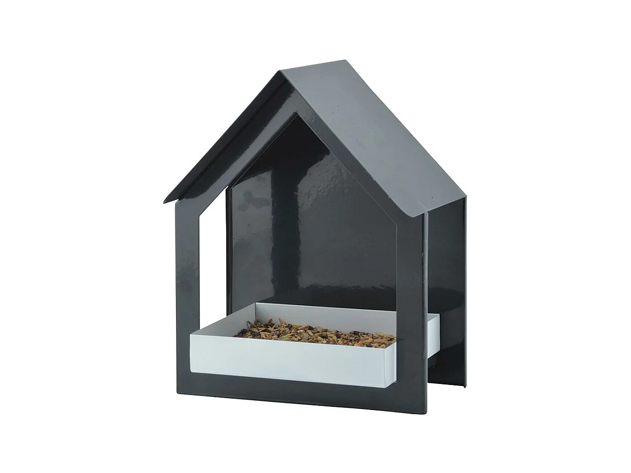 Mangeoire anthracite/blanc - Esschert Design