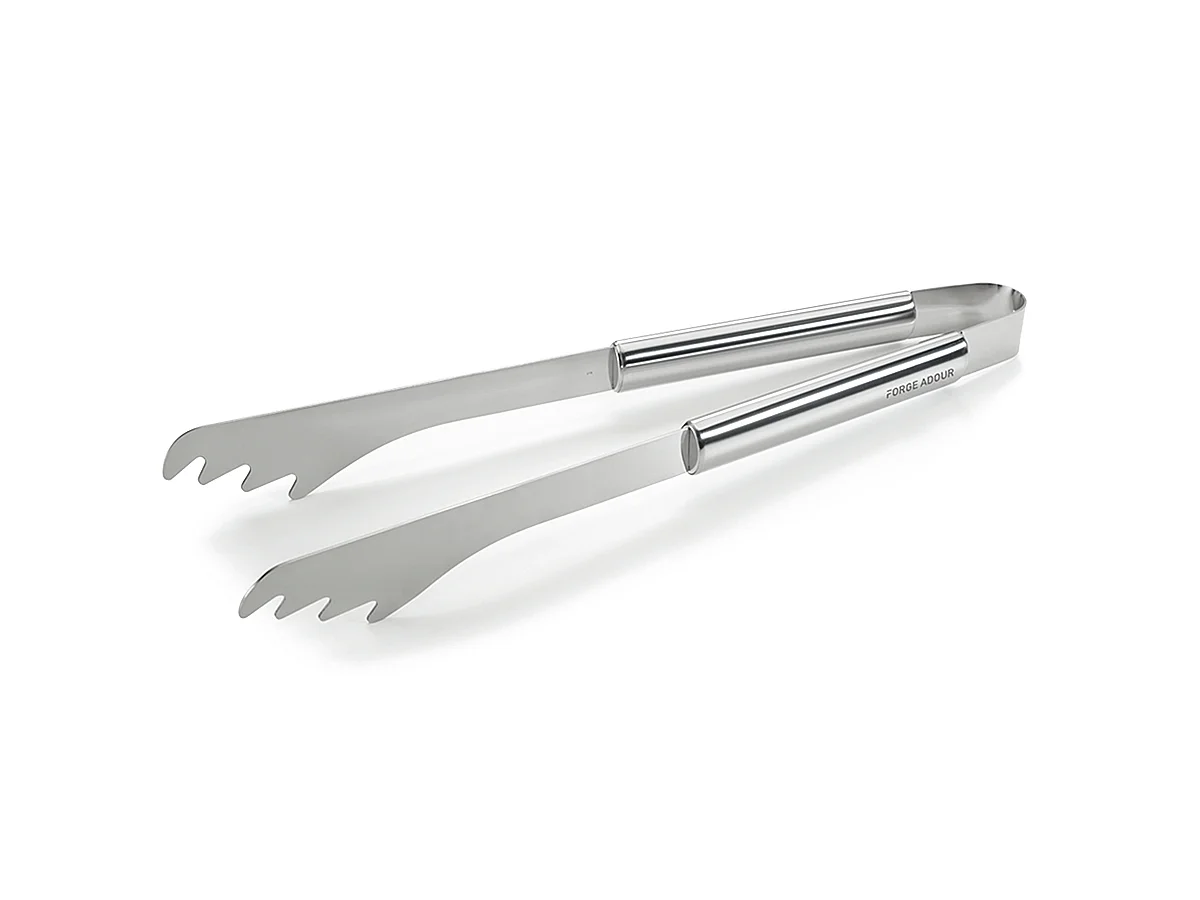 Pince inox courte pour plancha - FORGE ADOUR