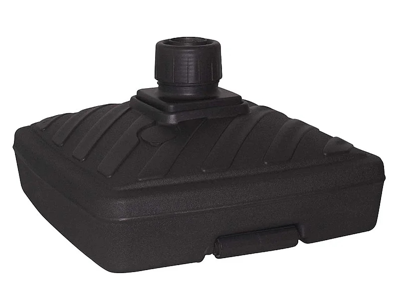 Pied de parasol carré en plastique à remplir 40 L - Anthracite