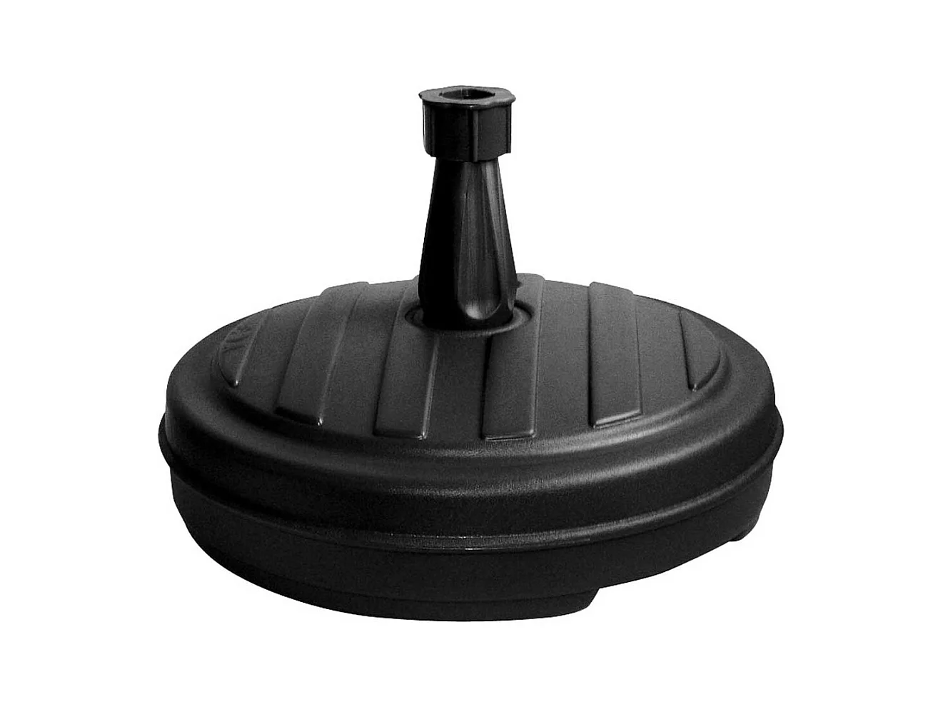 Base de sombrilla rellenable 13L para postes de Ø18-32 mm negro Ø42 cm