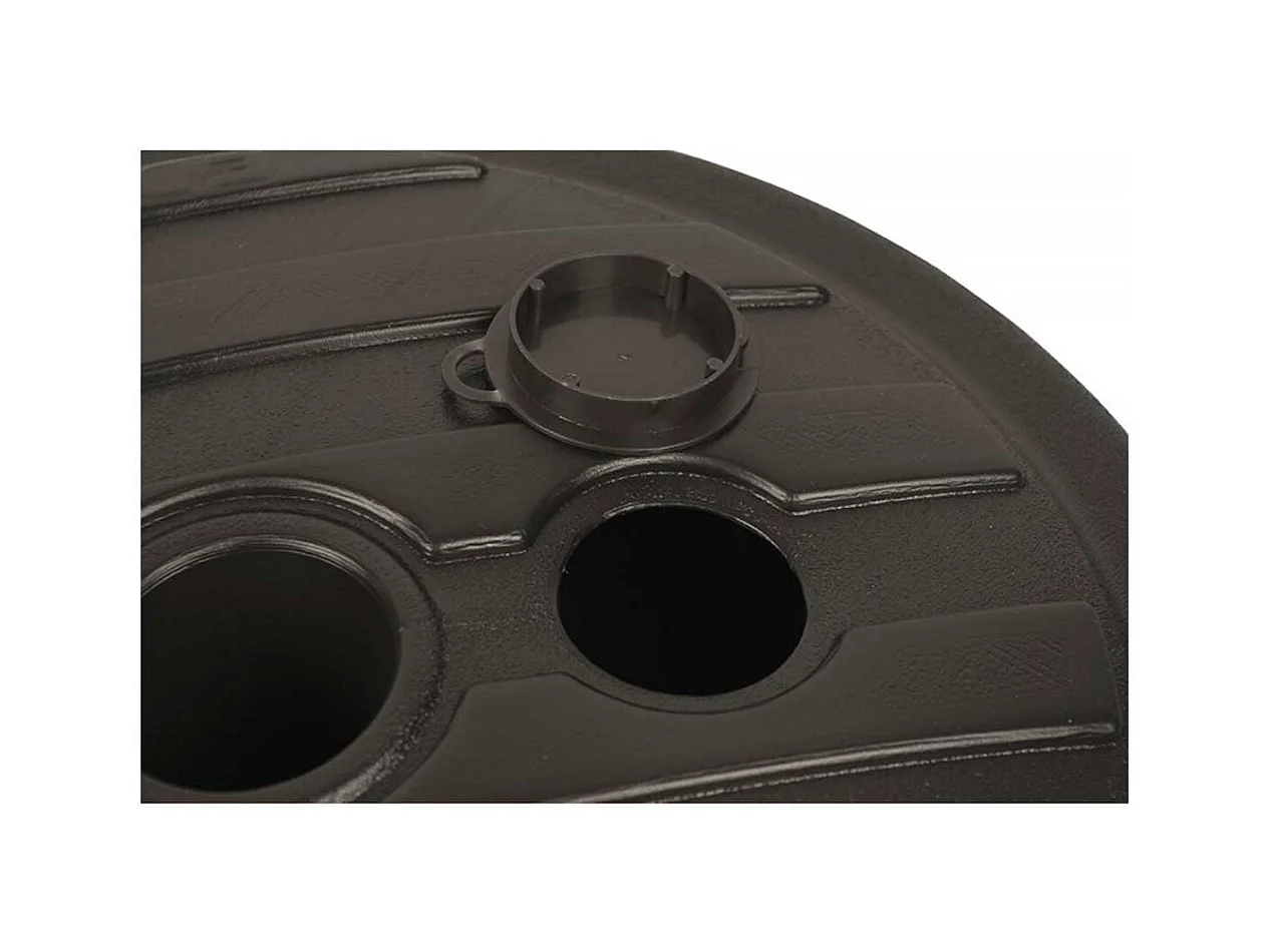 Base de sombrilla rellenable 13L para postes de Ø18-32 mm negro Ø42 cm