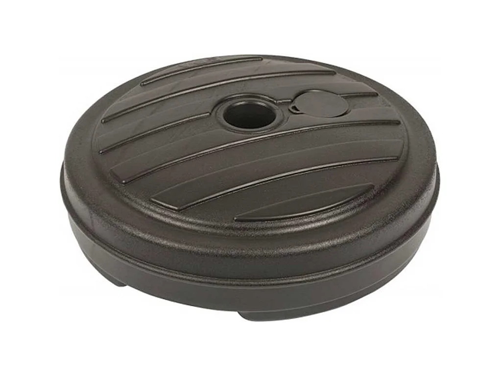 Base de sombrilla rellenable 13L para postes de Ø18-32 mm negro Ø42 cm