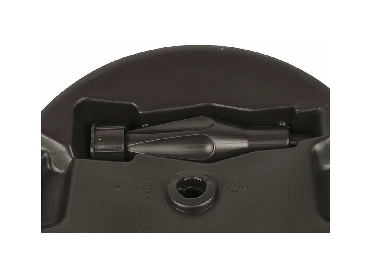 Base de sombrilla rellenable 13L para postes de Ø18-32 mm negro Ø42 cm