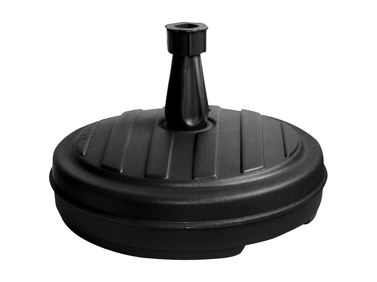 Base de sombrilla rellenable 13L para postes de Ø18-32 mm negro Ø42 cm