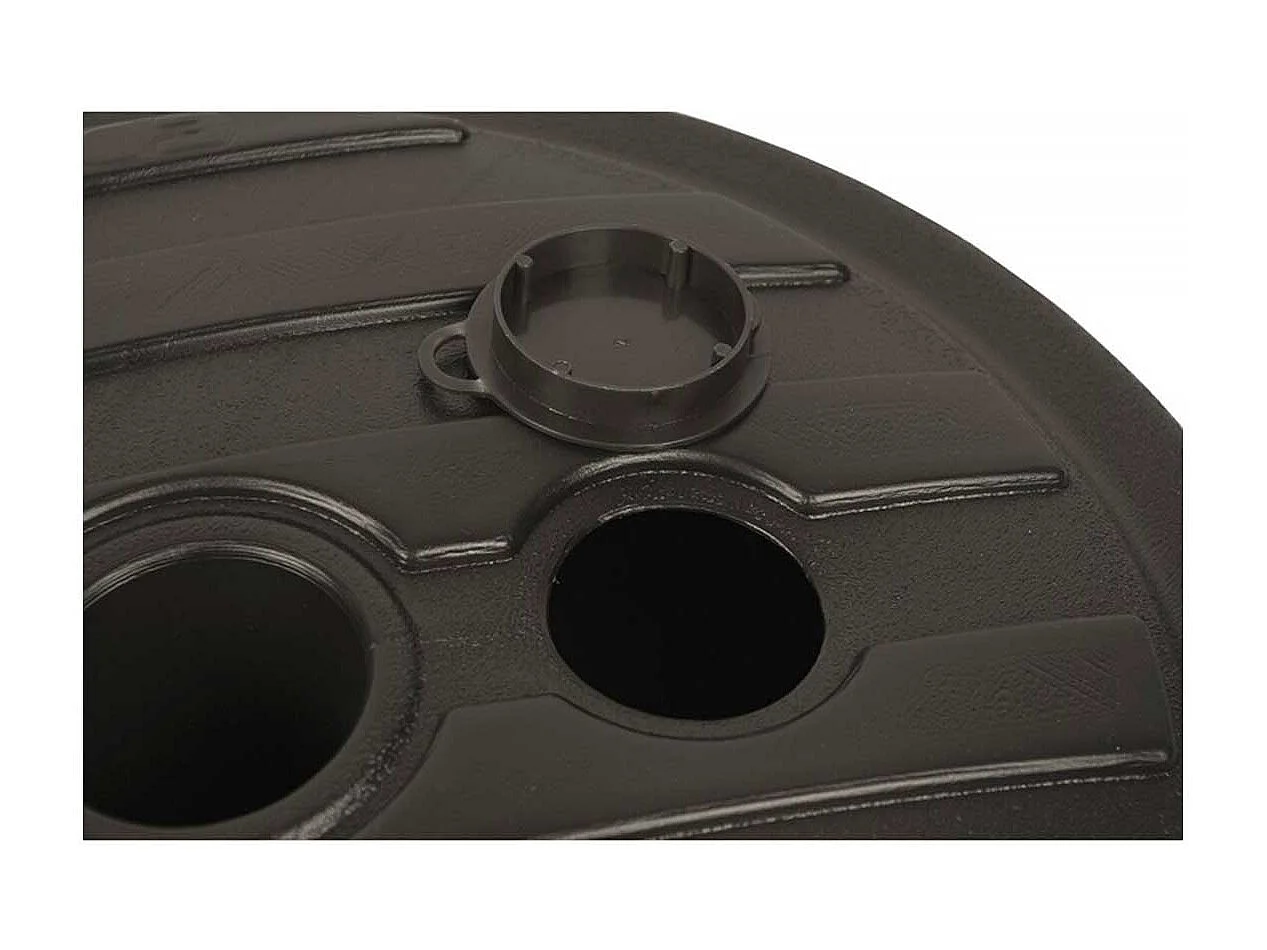Base de sombrilla rellenable 13L para postes de Ø18-32 mm negro Ø42 cm