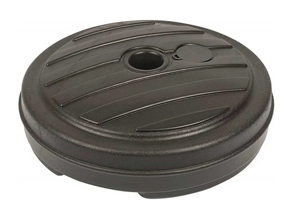 Base de sombrilla rellenable 13L para postes de Ø18-32 mm negro Ø42 cm