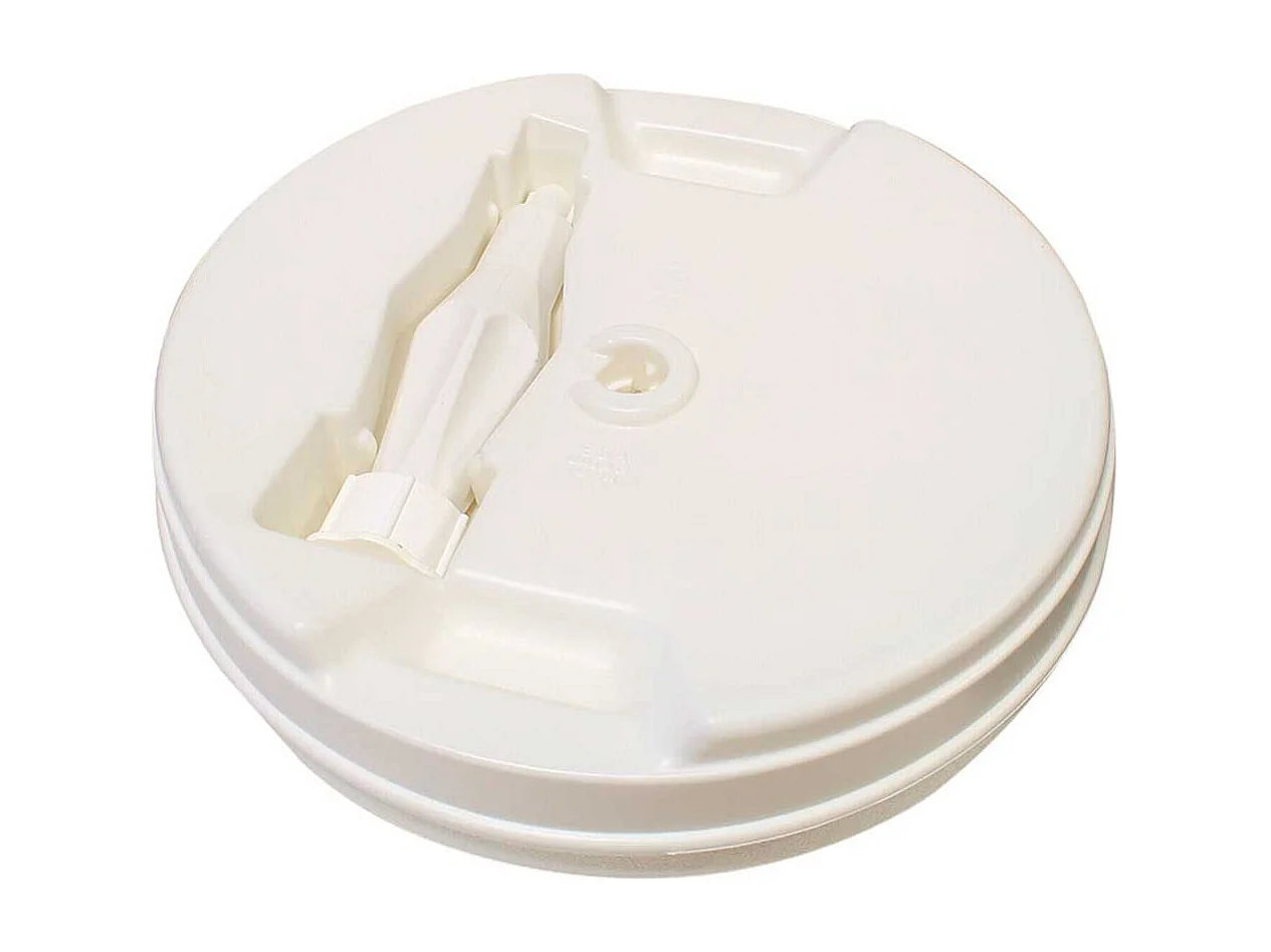 Pied de parasol rond en plastique à remplir 13 L - Blanc - Eda