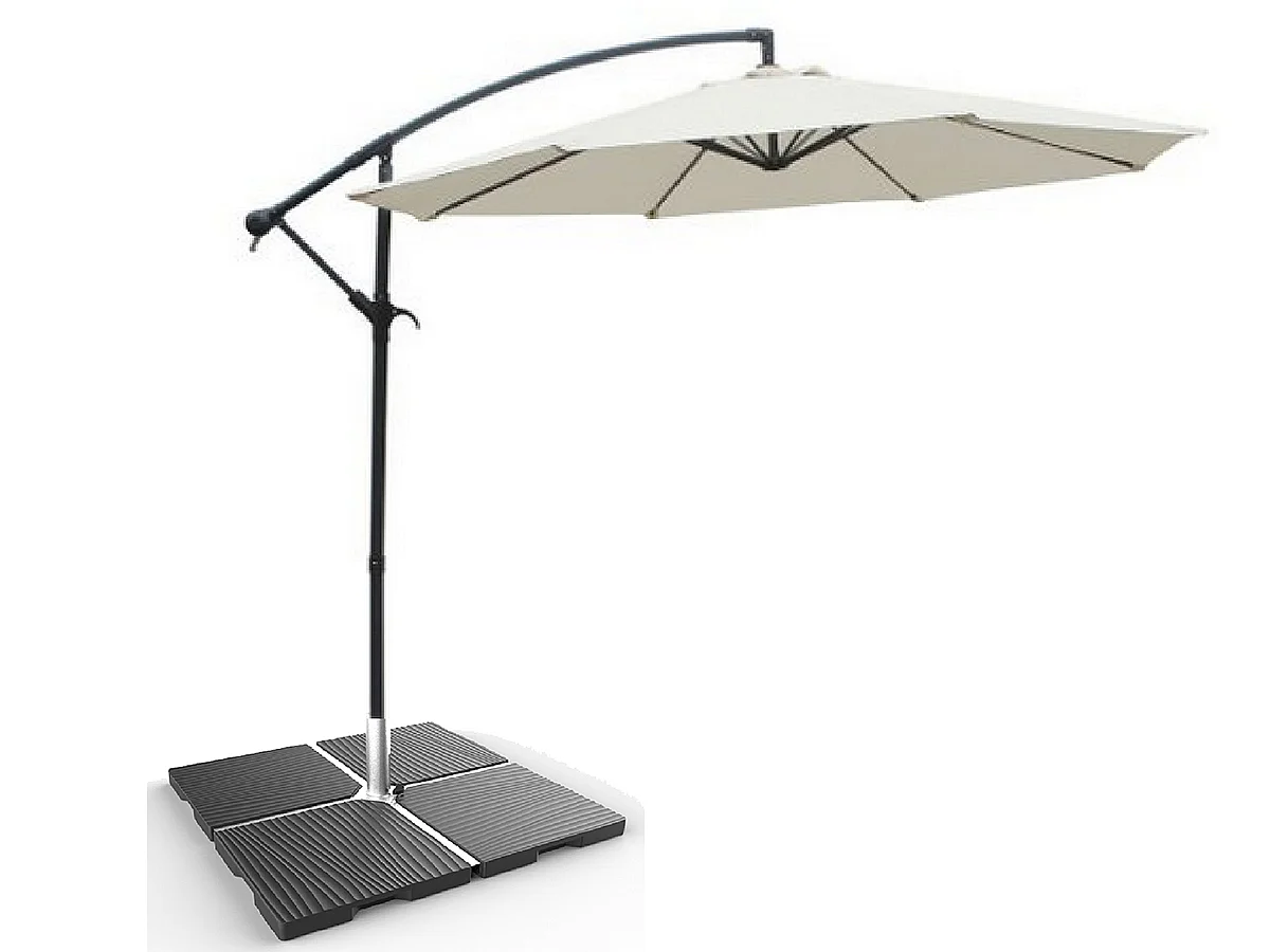 Dalle béton pour parasol déporté 22 kg - Eda