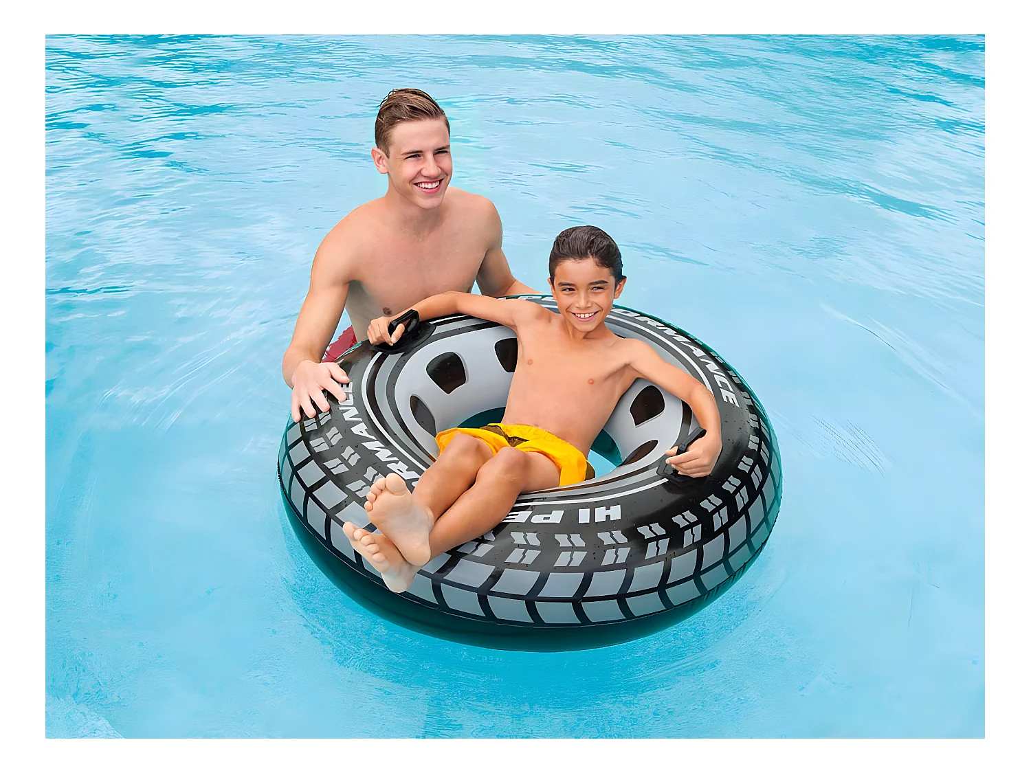 Bouée gonflable Pneu à poignée Ø 114 cm - Intex