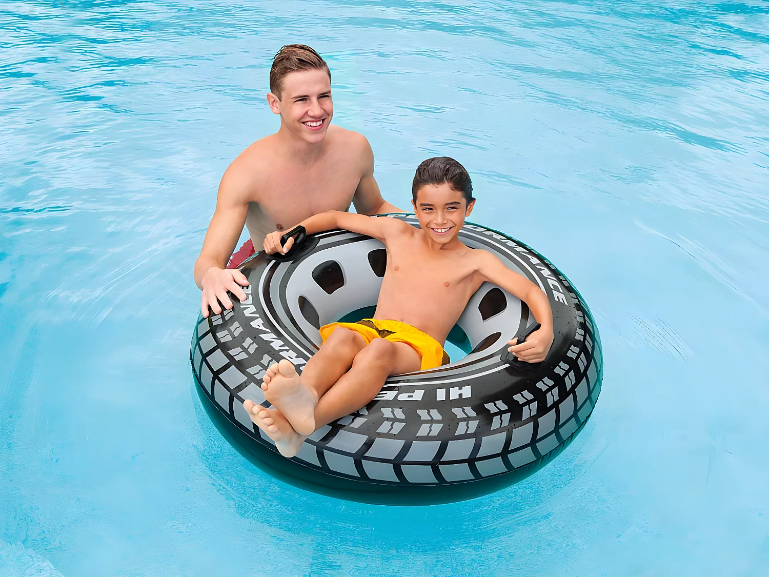 Bouée gonflable Pneu à poignée Ø 114 cm - Intex