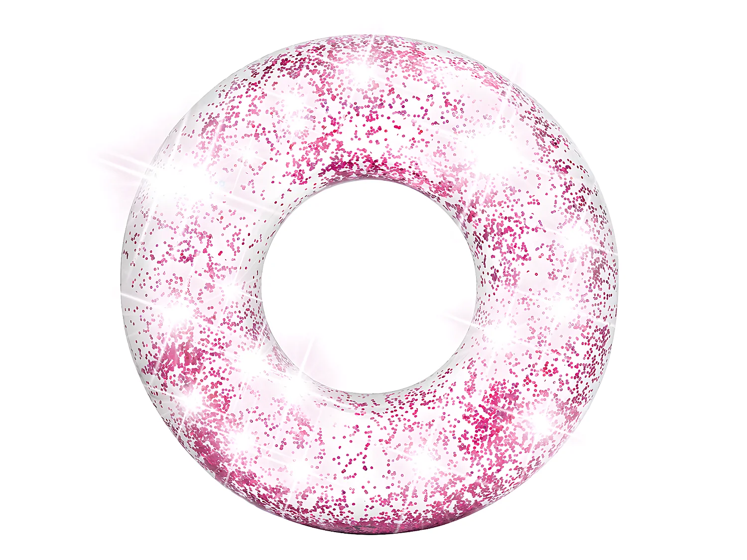 Bouée gonflable Paillettes Rose Ø 119 cm - Intex