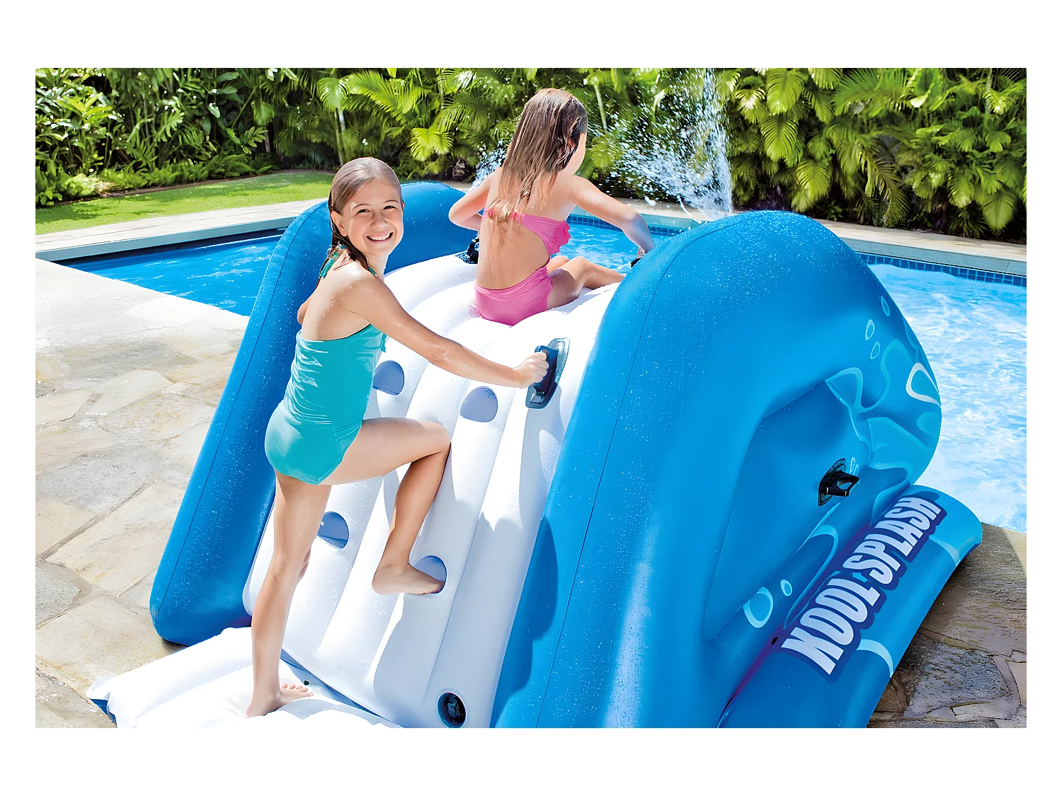Toboggan gonflable pour piscine enterrée - Intex