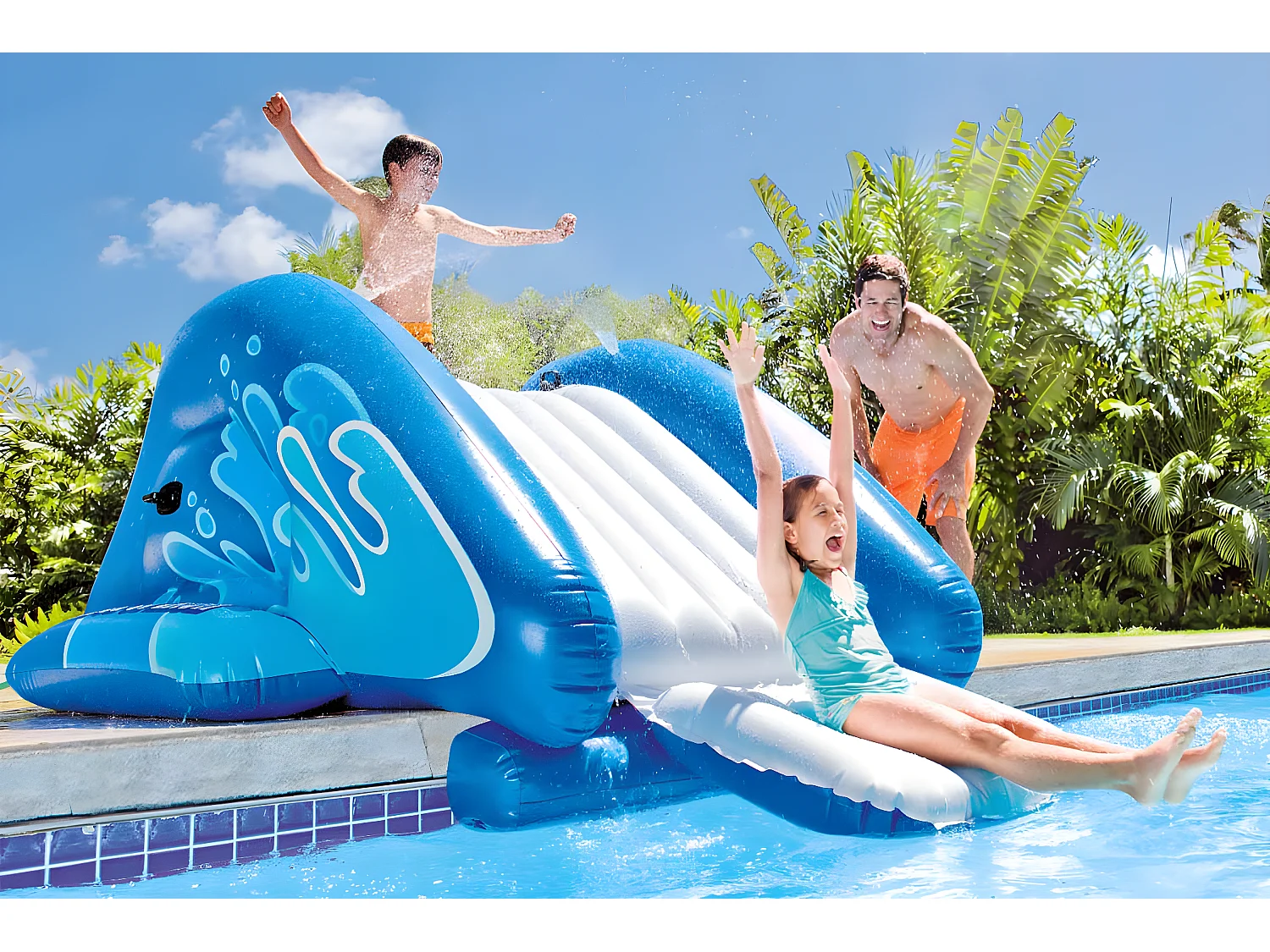Tobogán hinchable INTEX para piscinas enterradas