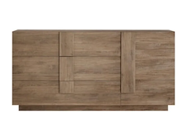 Buffet 1 porte et 3 tiroirs JUPITER bois mercure 182 cm