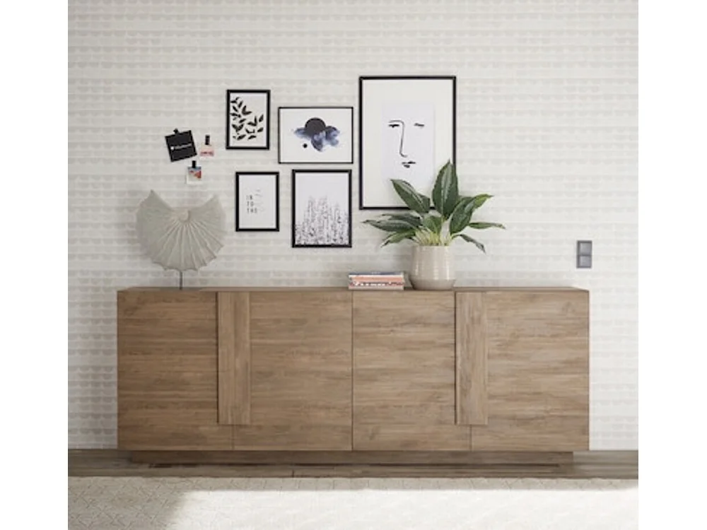 Buffet 4 portes JUPITER bois mercure 241 cm