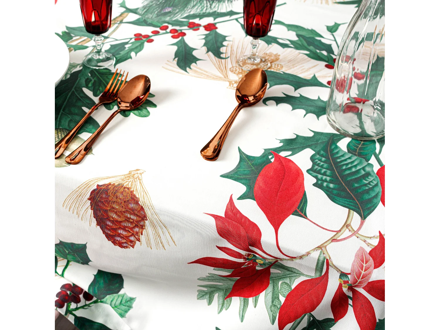 Tischdecke 145x150 cm Mistletoe