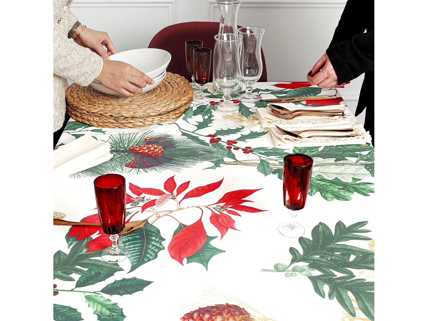 Tischdecke 145x150 cm Mistletoe