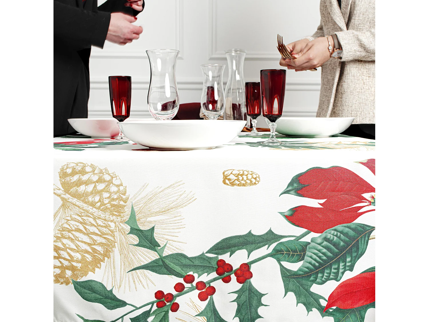 Tischdecke 145x150 cm Mistletoe