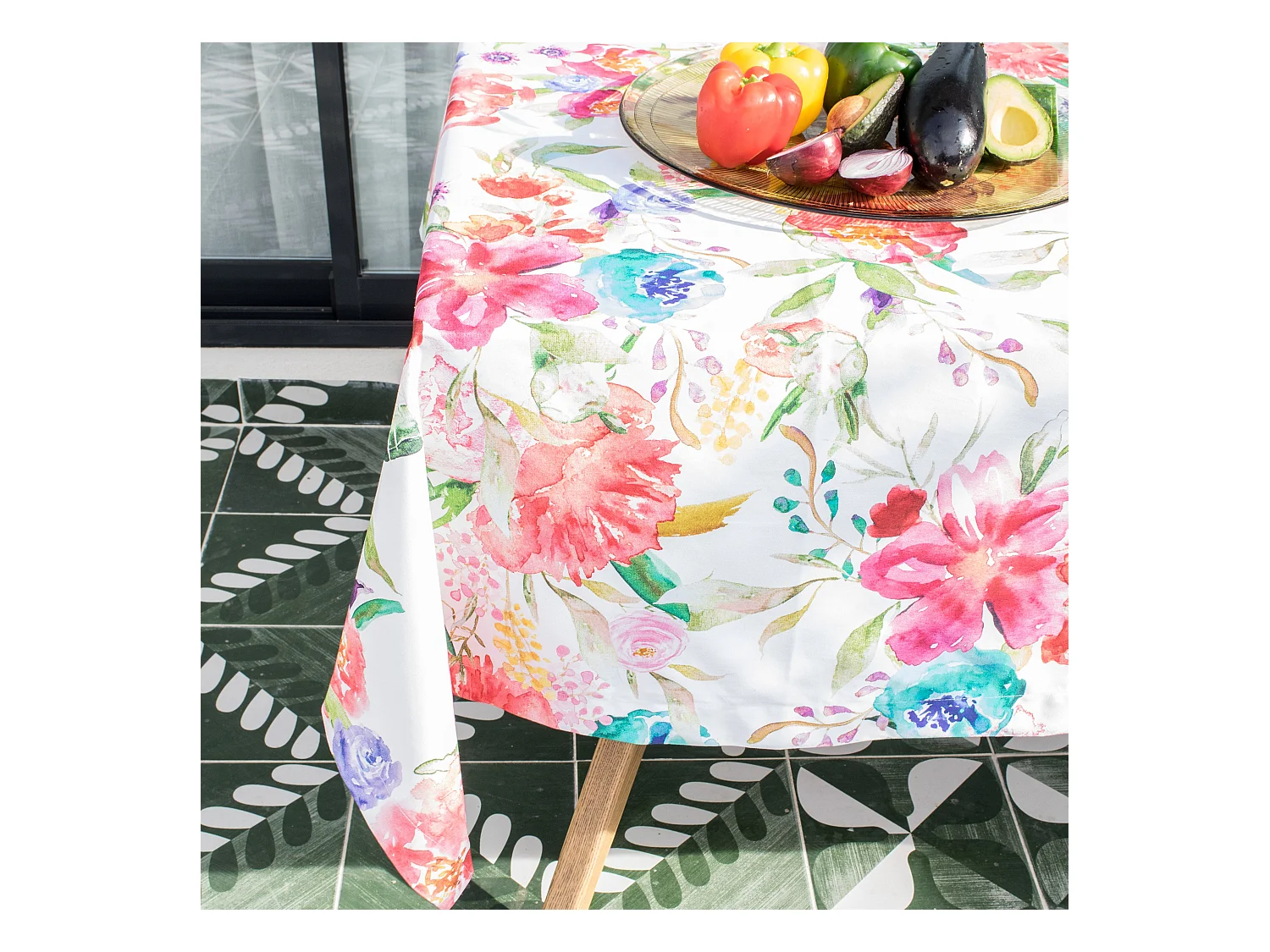 Mantel 150x150 cm Pink bloom