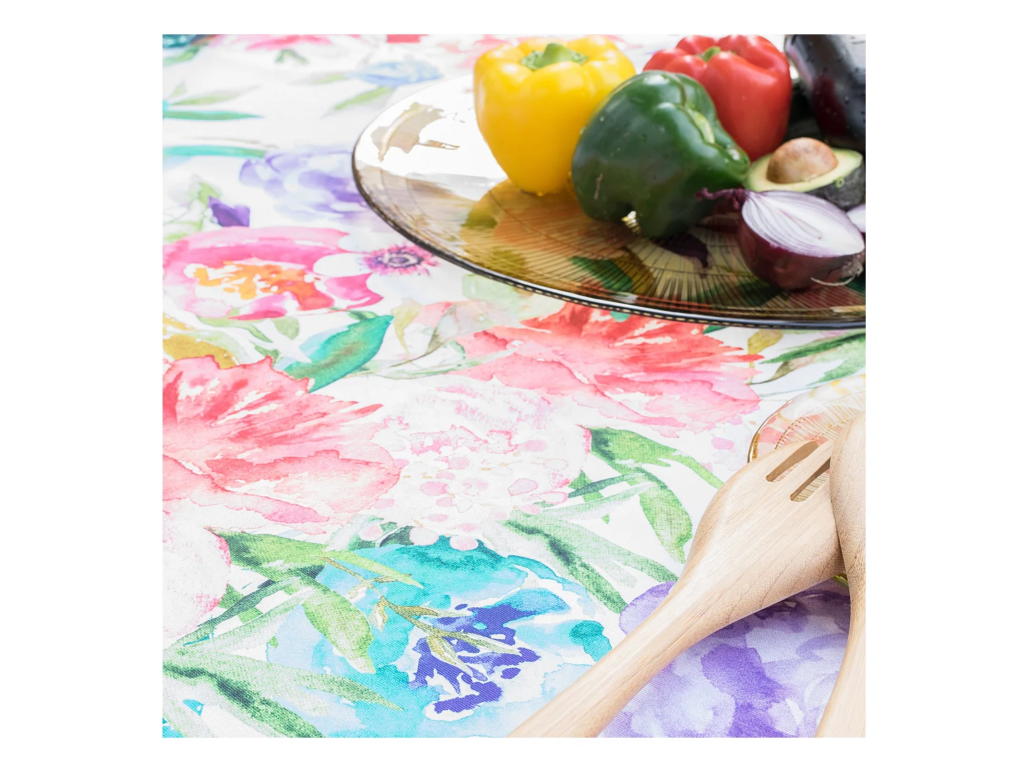 Mantel 150x150 cm Pink bloom