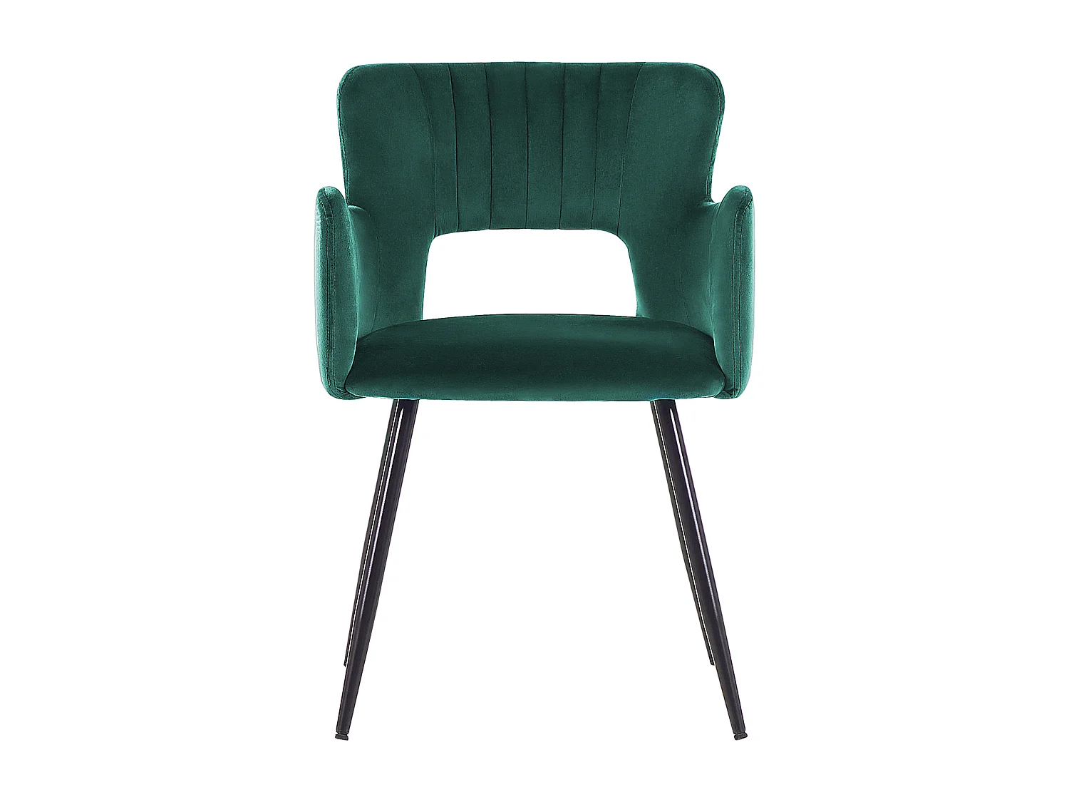Lot de 2 chaises de salle à manger SANILAC Velours Vert émeraude