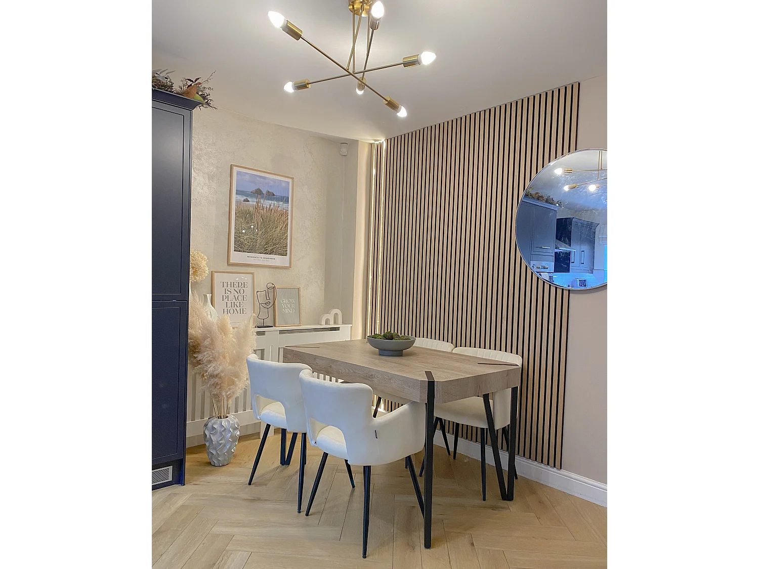 Lot de 2 chaises de salle à manger SANILAC Velours Blanc