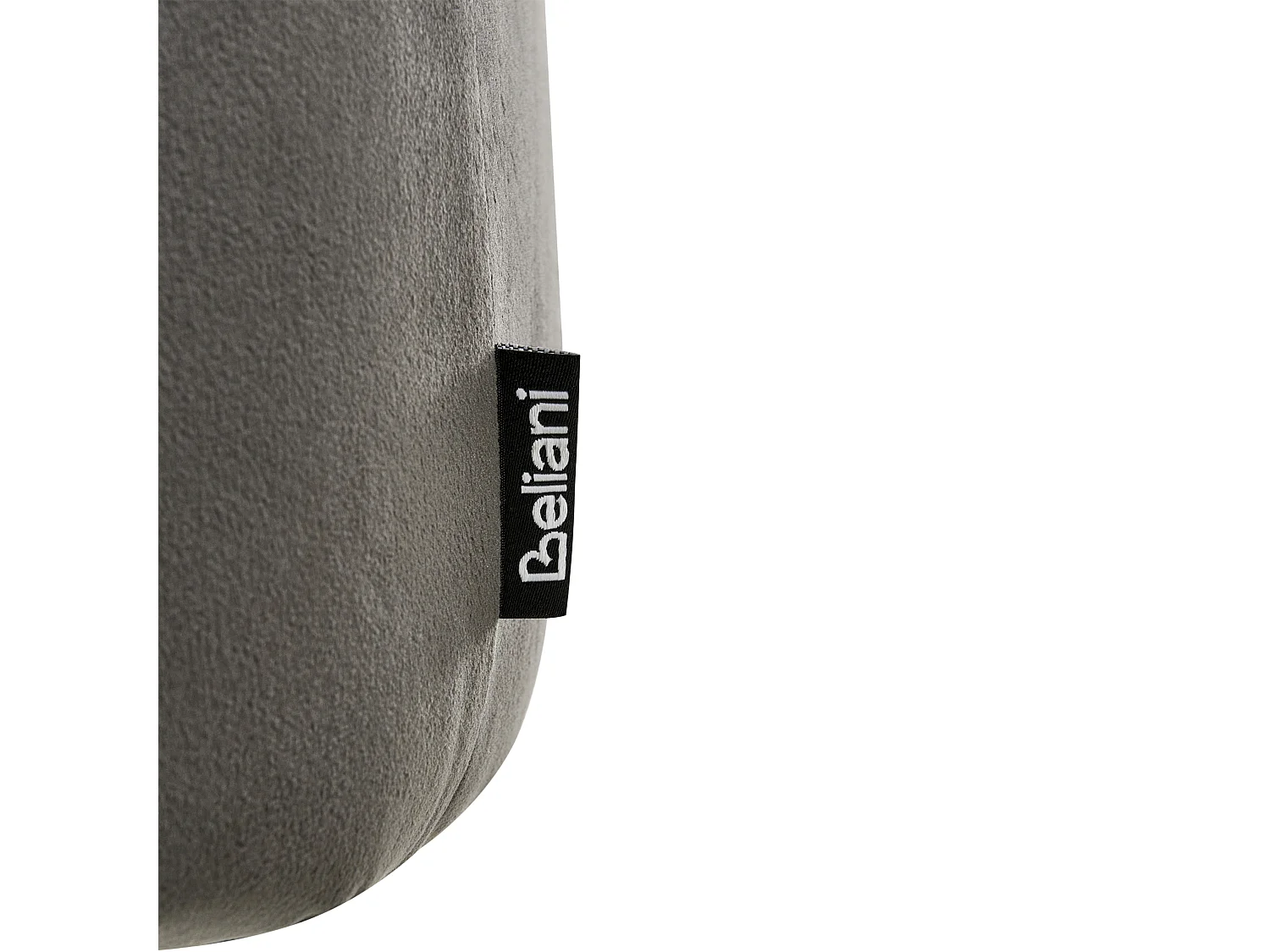 Set van 2 eetkamerstoelen SANILAC Fluweel Donkergrijs