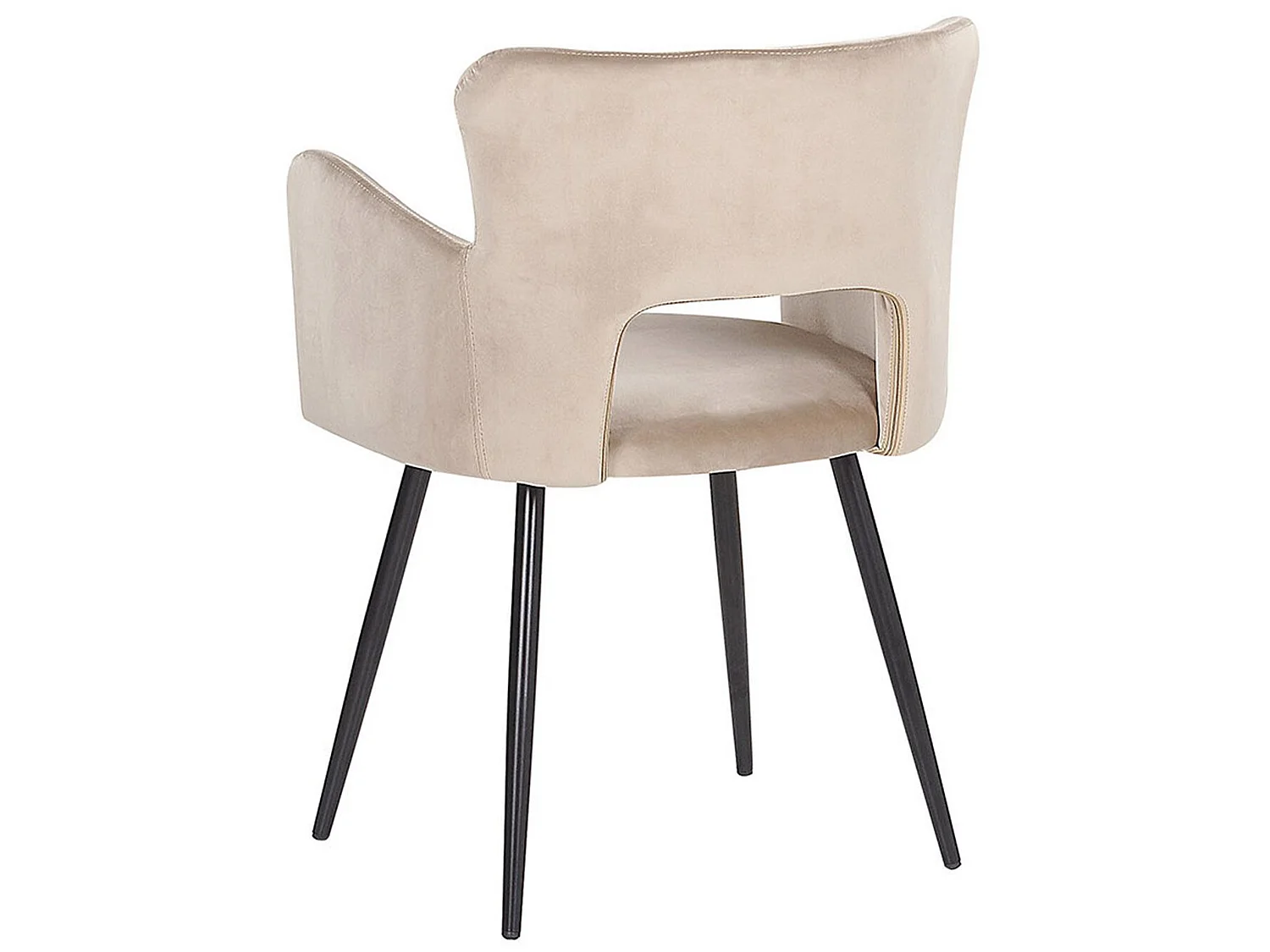 Lot de 2 chaises de salle à manger SANILAC Velours Taupe