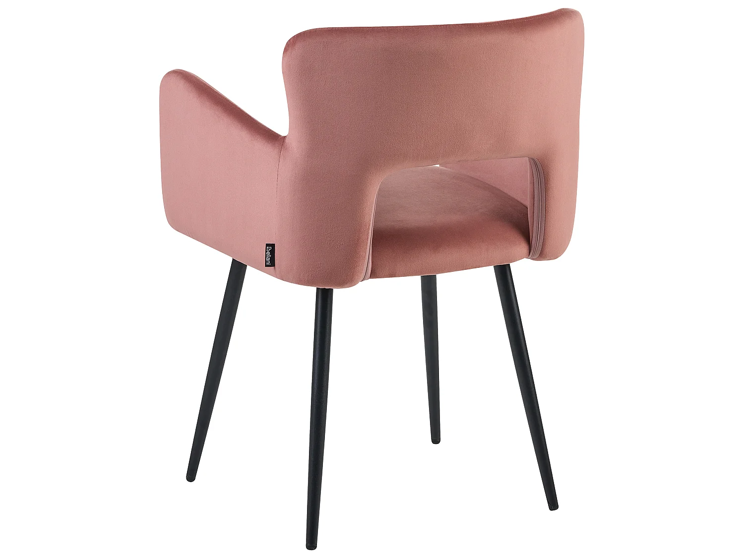 Set van 2 eetkamerstoelen SANILAC Fluweel Pastelroze