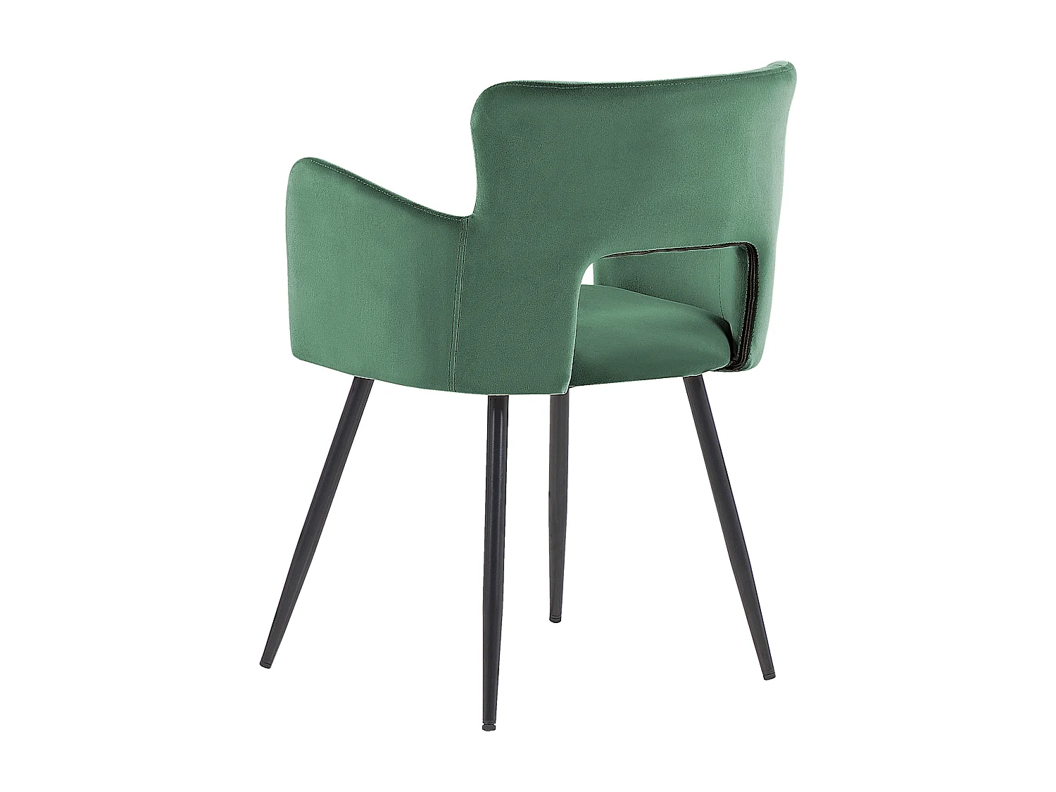 Set van 2 eetkamerstoelen SANILAC Fluweel Donkergroen