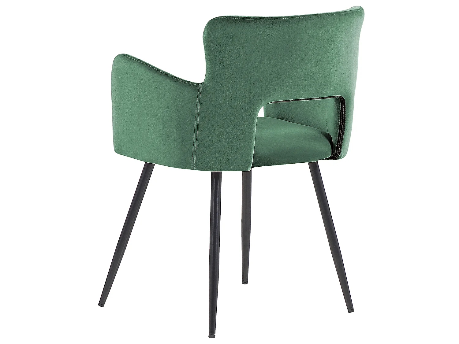Set van 2 eetkamerstoelen SANILAC Fluweel Donkergroen