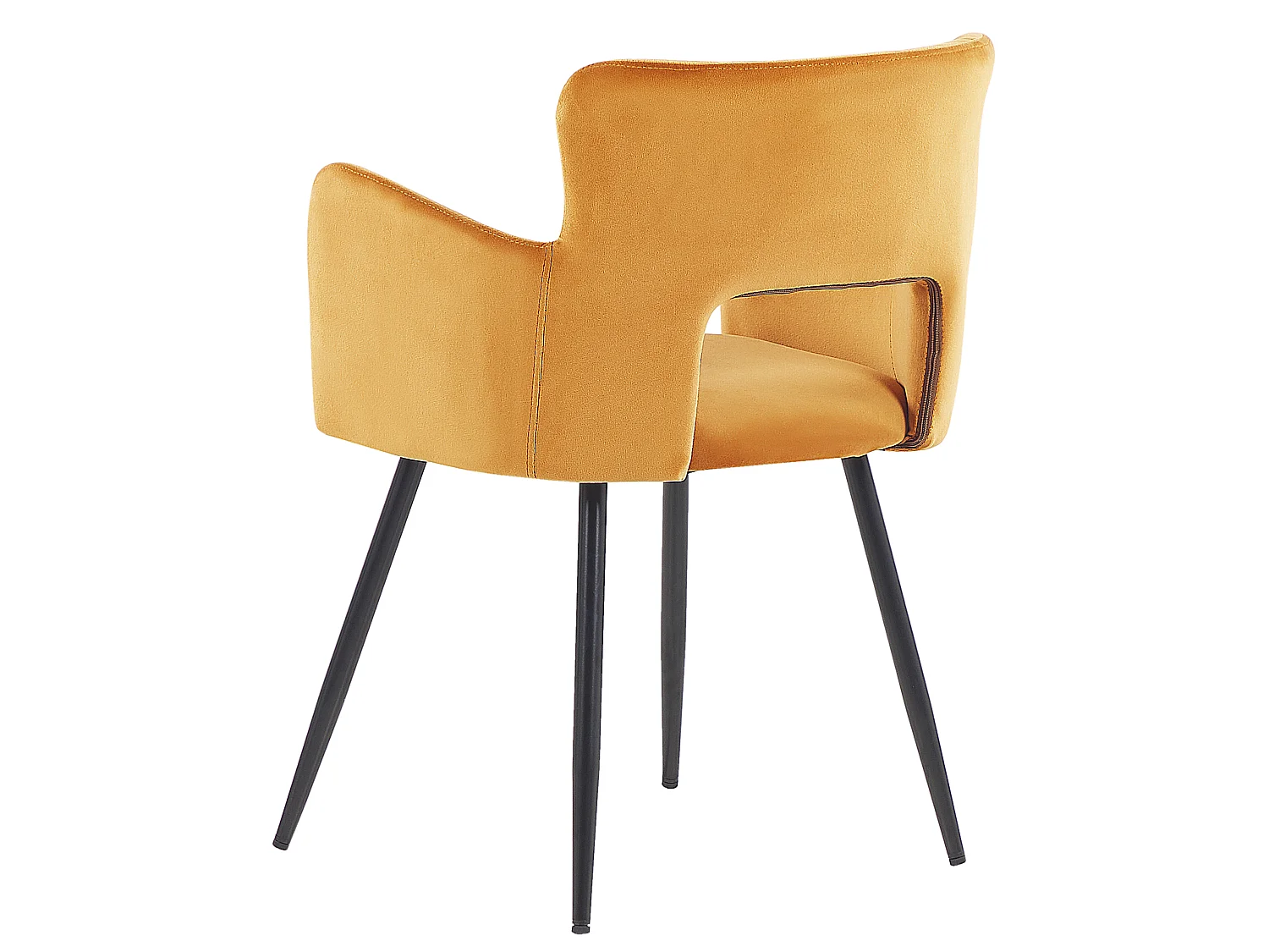 Lot de 2 chaises de salle à manger SANILAC Velours Orange
