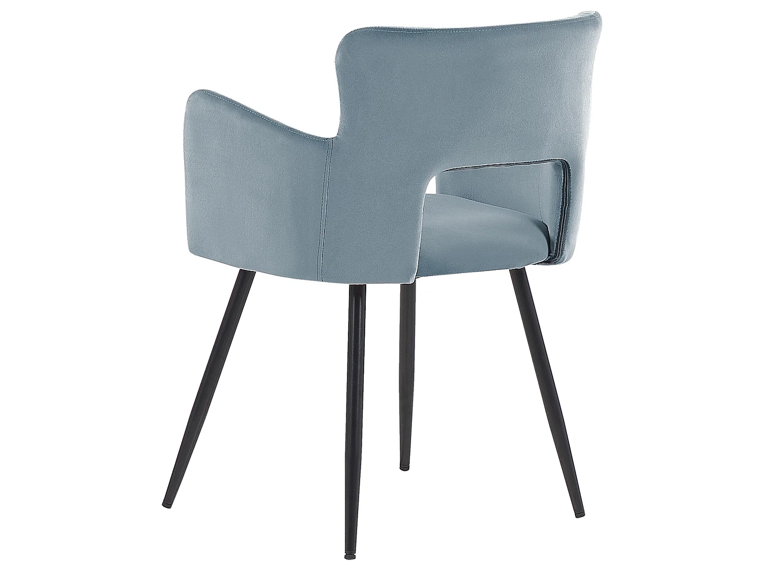 Set van 2 eetkamerstoelen SANILAC Fluweel Lichtblauw