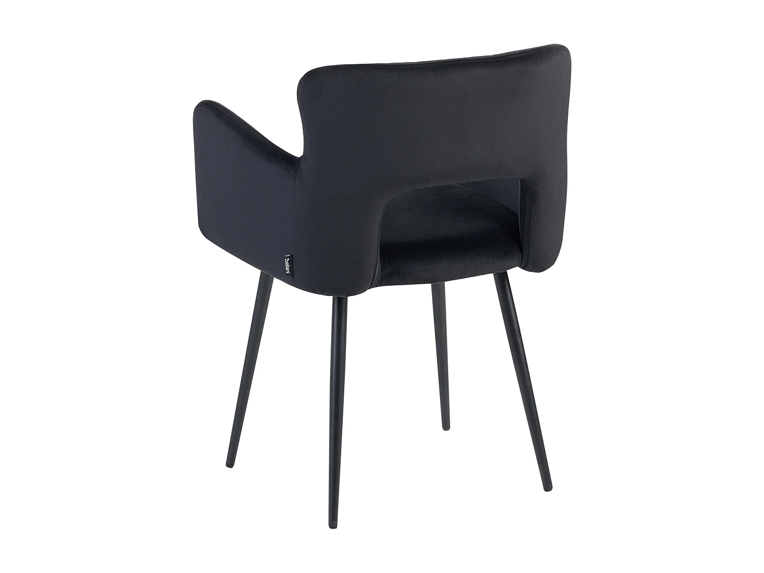 Lot de 2 chaises de salle à manger SANILAC Velours Noir