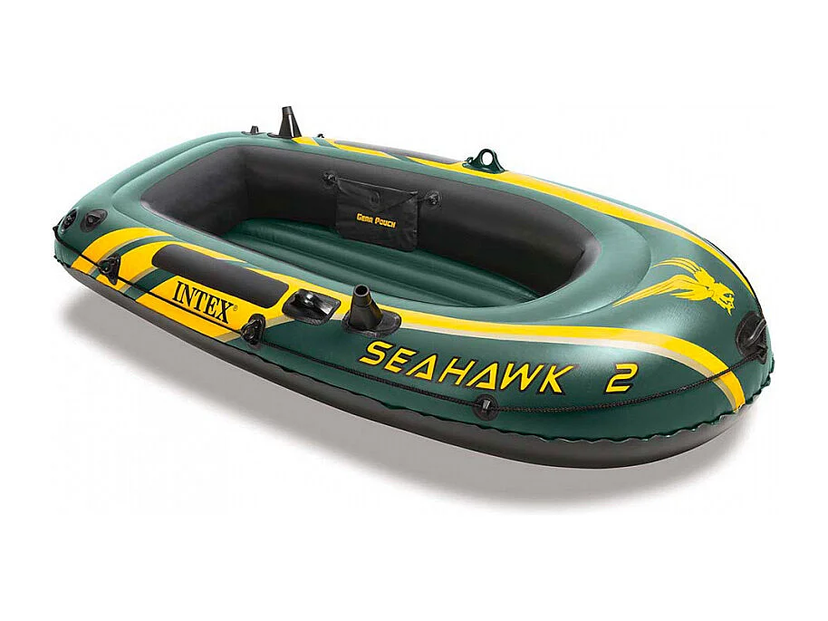 Kit bateau gonflable 2 places Seahawk 2 avec rames et gonfleur - Intex